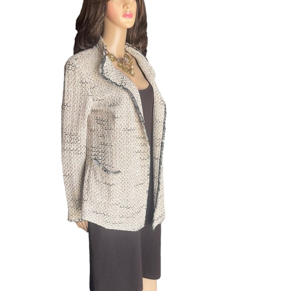 St. John brawn/ beige dress/ tweed jacket size 10 - Picture 2 of 15
